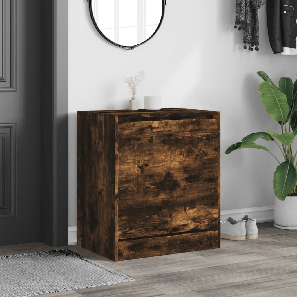 Vidaxx armoire à chaussures 60x42x69 cm bois traité, chêne fumé