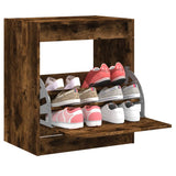 Vidaxl Shoe Cabinet 60x42x69 cm Property Wood Smoked Oak Farvet