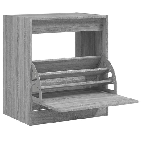 Vidaxx meuble à chaussures 60x42x69 cm bois d'ingénierie chêne sonoma gris
