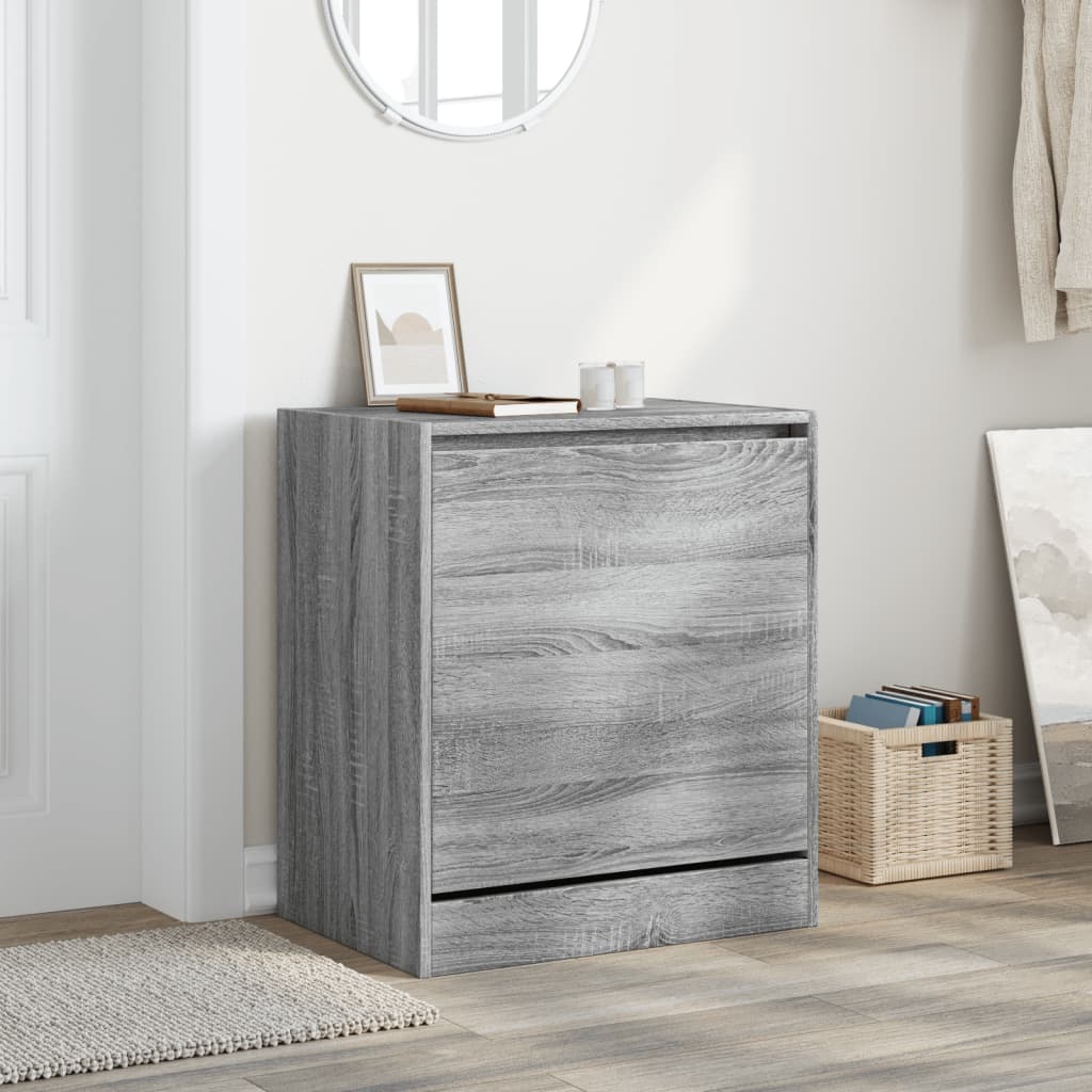 VidaXL shoe cabinet 60x42x69 cm Producted wood gray Sonoma oak colored