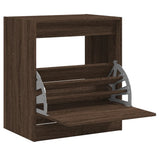 Vidaxx armoire à chaussures 60x42x69 cm bois fini couleur chêne marron