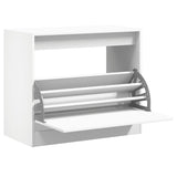 Vidaxx meuble à chaussures 80x42x69 cm bois d'ingénierie blanc