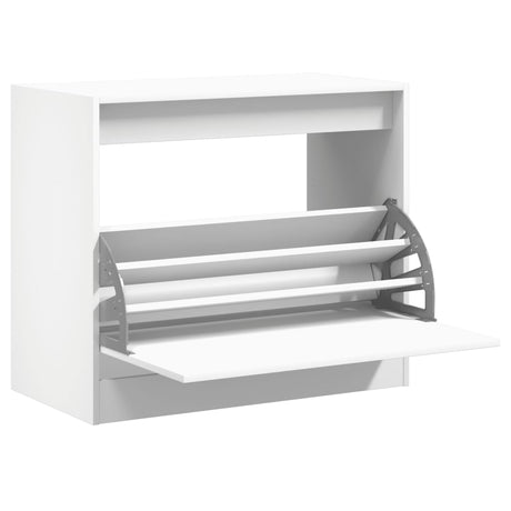 Vidaxx meuble à chaussures 80x42x69 cm bois d'ingénierie blanc
