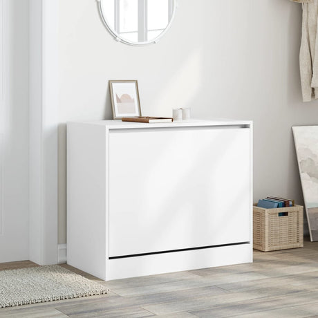 Vidaxx meuble à chaussures 80x42x69 cm bois d'ingénierie blanc
