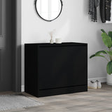 Vidaxl Shoe Cabinet 80x42x69 cm Property Wood Black