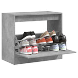 Vidaxx meuble à chaussures 80x42x69 cm bois d'ingénierie gris béton
