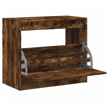 Vidaxx armoire à chaussures 80x42x69 cm bois traité, chêne fumé