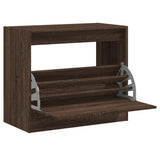 Vidaxx armoire à chaussures 80x42x69 cm bois fini couleur chêne marron