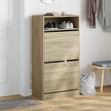 Vidaxl Shoe cabinet 60x34x116 cm Properted Wood Sonoma Oak colored