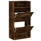 Vidaxx armoire à chaussures 60x34x116 cm bois traité, chêne fumé