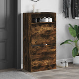 Vidaxx armoire à chaussures 60x34x116 cm bois traité, chêne fumé