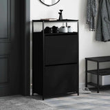 Vidaxx armoire à chaussures 60x34x112 cm bois fini noir