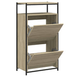 VidaXL armoire à chaussures 60x34x112 cm bois d'ingénierie couleur chêne sonoma