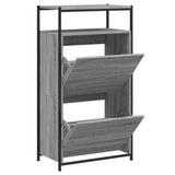 Vidaxx meuble à chaussures 60x34x112 cm bois d'ingénierie couleur chêne sonoma gris