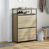 Vidaxl Schong Cabinet 75x34x112 cm Propertéiert Holz Sonoma Oakfaarf