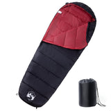 Vidaxl Sleeping bag Mummy for Adults Camping 3 Seasons