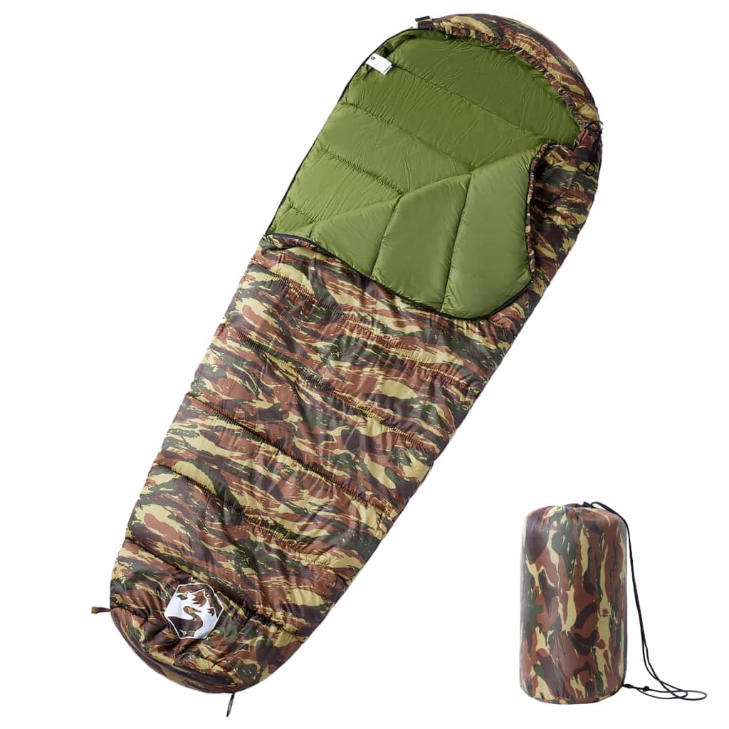 VidaXL sac de couchage momie pour adultes camping 3 saisons