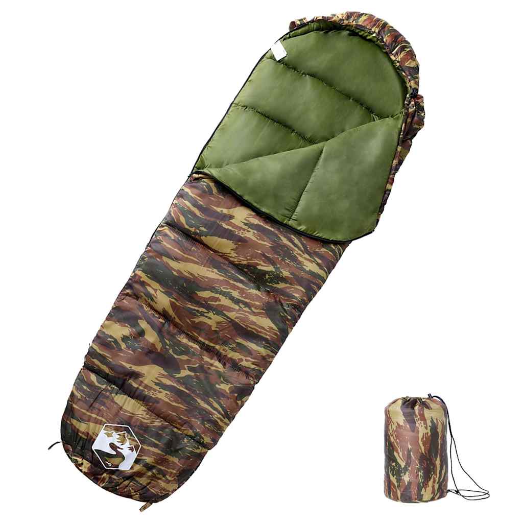 VidaXL sac de couchage momie pour adultes camping 3 saisons