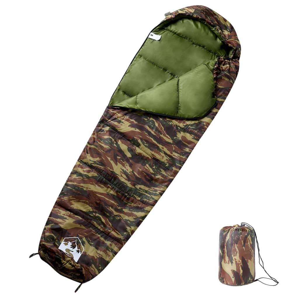 VidaXL sac de couchage momie pour adultes camping 3 saisons