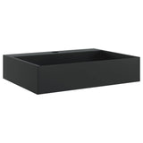 Vidaxx lavabo 50x38x11 cm marbre minéral moulé noir mat