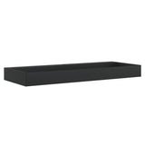 Vidaxx lavabo 120x46x11 cm marbre minéral moulé noir mat