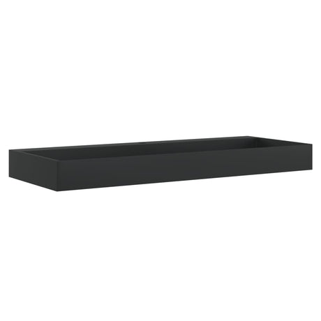 Vidaxx lavabo 120x46x11 cm marbre minéral moulé noir mat