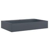 Vidaxx lavabo 60x38x11 cm fonte minérale marbre fonte anthracite