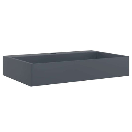 Vidaxx lavabo 60x38x11 cm fonte minérale marbre fonte anthracite