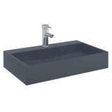 Vidaxx lavabo 60x38x11 cm fonte minérale marbre fonte anthracite