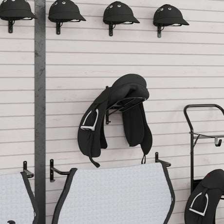 Vidaxx porte-selle mural en fer noir