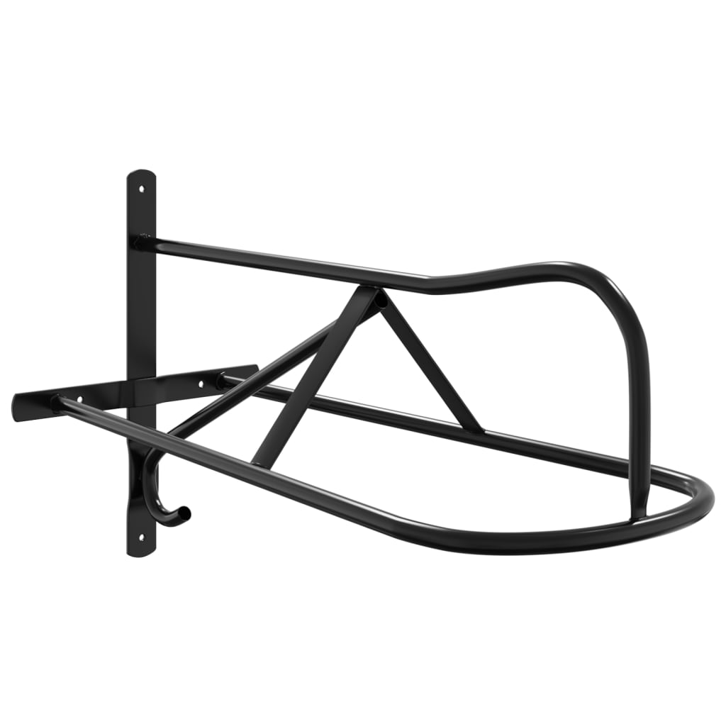 Vidaxx porte-selle mural en fer noir