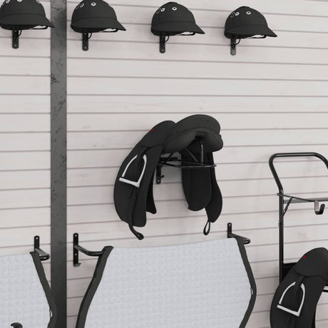 Vidaxx porte-selle mural en fer noir