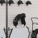 Vidaxl Saddle Rack Wall -navázaná železa černá