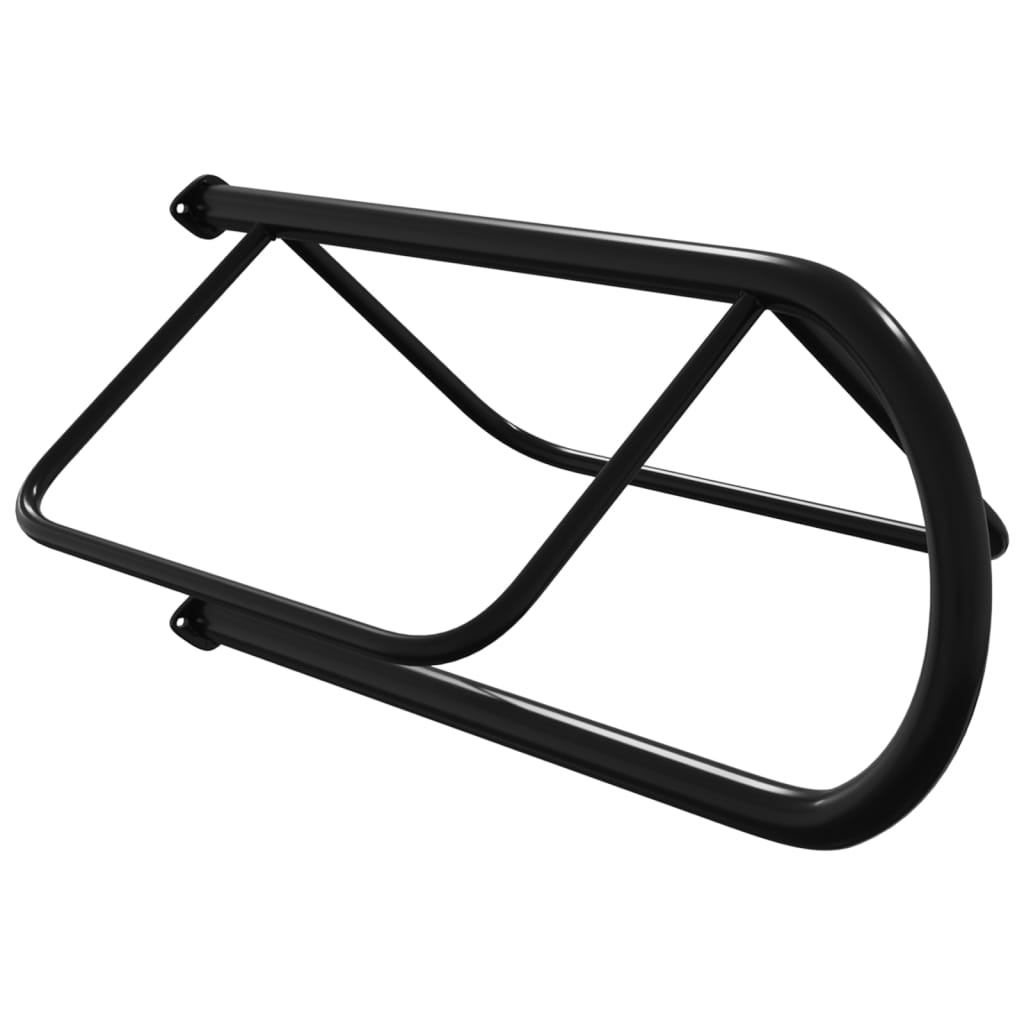 Vidaxl Saddle Rack Mur-Mountd Fer Black