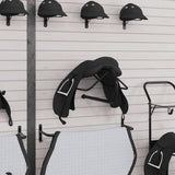 Vidaxl Saddle Rack Wall -navázaná železa černá