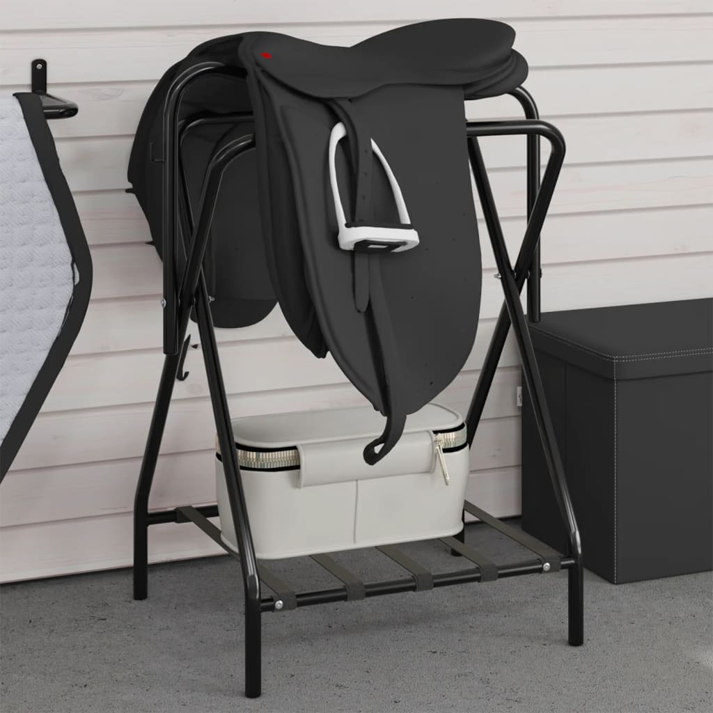 VidaXL saddle rack Collapsible detached iron black