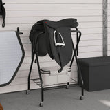 VidaXL saddle rack Collapsible detached iron black