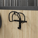 Vidaxl Bridle Holder Mur-MountEd Fir Black