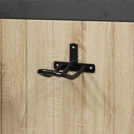 Vidaxx porte-bride mural en fer noir