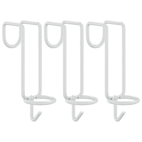 Vidaxl crochet de seau portable en acier galvanisé couleur argent