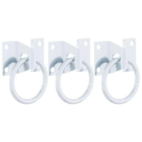 Vidaxxl anneaux pour assiettes 3 pcs acier couleur argent