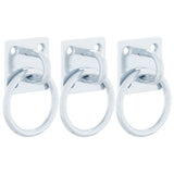 Vidaxxl anneaux pour assiettes 3 pcs acier couleur argent
