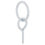 Vidaxl oeil à vis avec anneau 3 pcs acier couleur argent