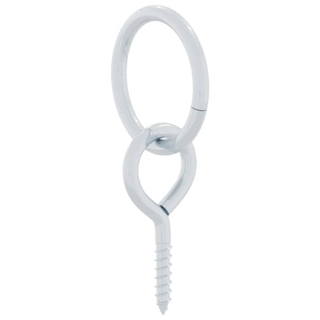 Vidaxl oeil à vis avec anneau 3 pcs acier couleur argent