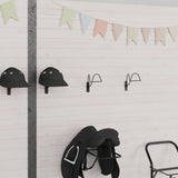 Vidaxx porte-casque pour montage mural équestre acier noir