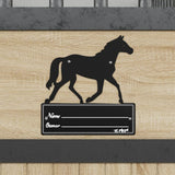 Plaque signalétique VidaXL pour acier stable noir