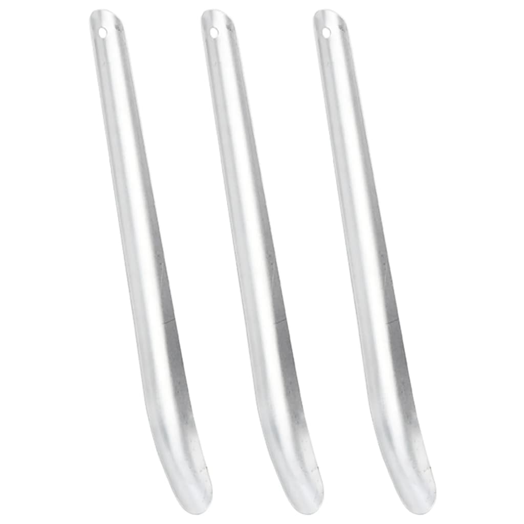 Vidaxl grattoirs à sueur cheval 3 pcs aluminium couleur argent