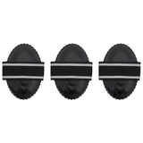 VidaXL étrilles 3 pcs acier noir