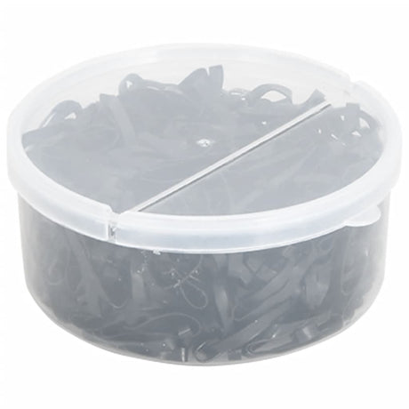 Vidaxl élastiques à cheveux cheval 500 pcs silicone noir