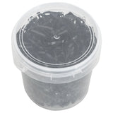 Vidaxl élastiques à cheveux cheval 1500 pcs silicone noir